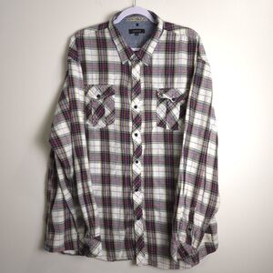 AKOO Men's Classic Plaid Shirt‎ 4XL